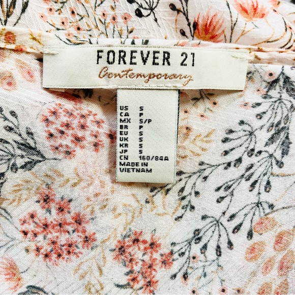 Floral Chiffon Kimono Cardigan Short Sleeve Blouse - Picture 3 of 9